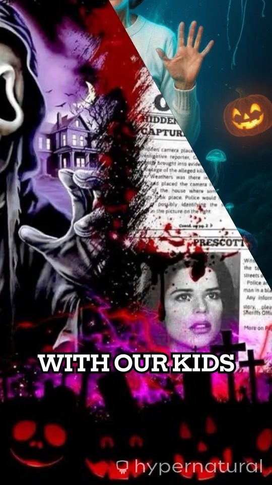 Scared on Halloween Night with Kids and Pizza!