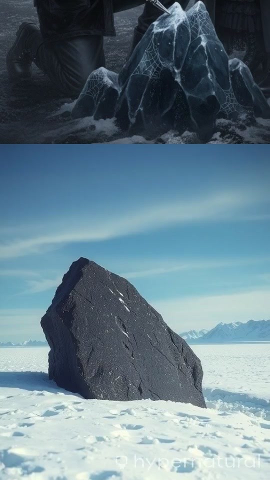 Mystery of the Pulsing Black Stone in Antarctica