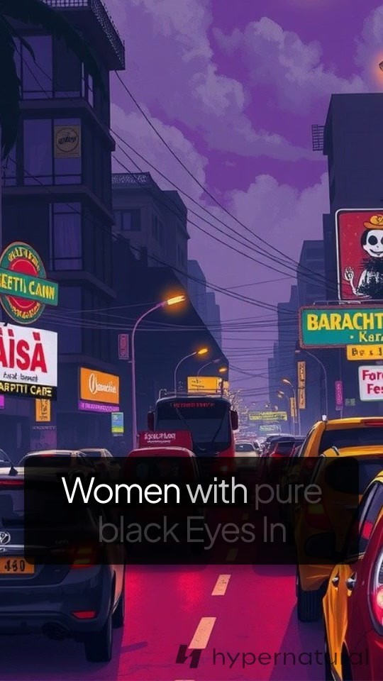 The Woman with Pure Black Eyes