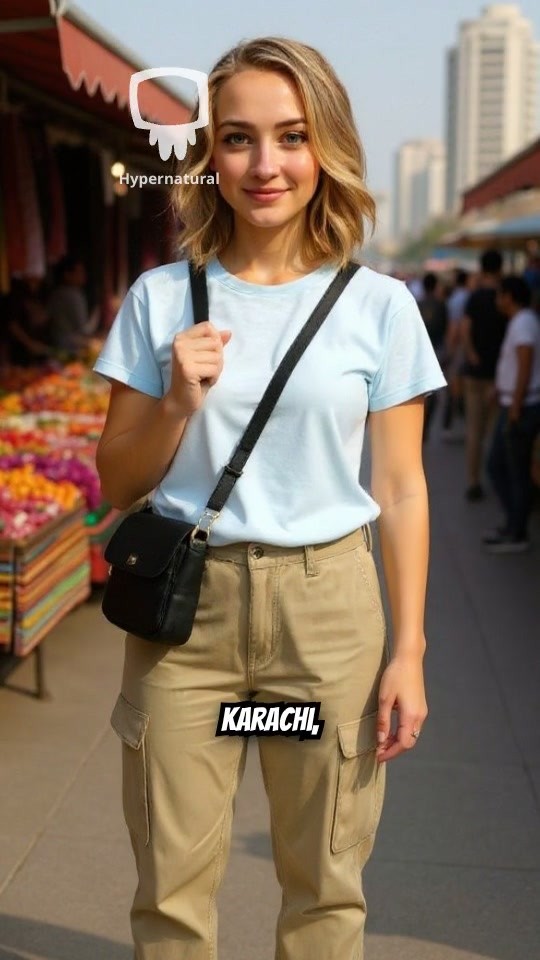 American Girl Enjoys Street Food in Pakistan