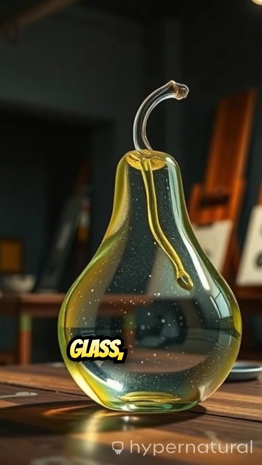 Slicing Glass Made Fruits