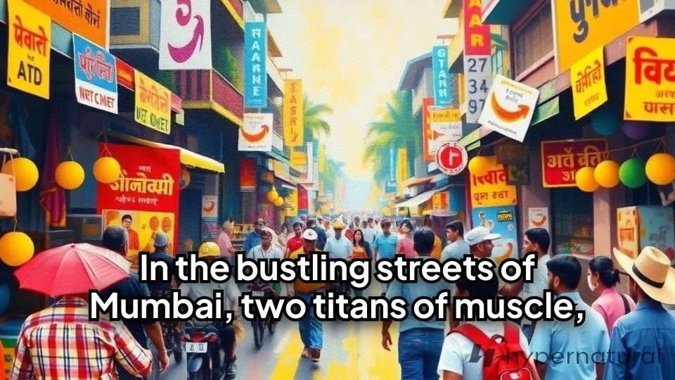 Muscle Meets Magic: A Love Encounter on the Streets of India