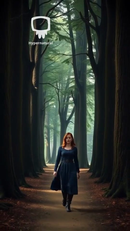 Witch's Ritual in the Dark Forest