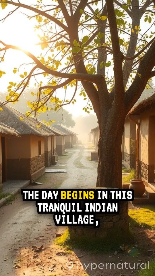 Serenity in a Rural Indian Village: A Cinematic Exploration