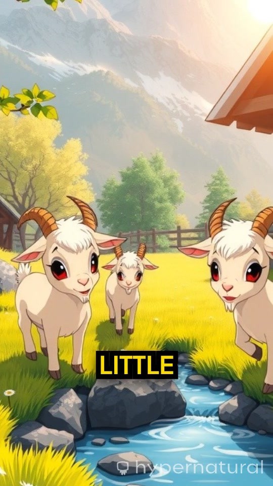 The Clever Little Goats and the Hungry Wolf