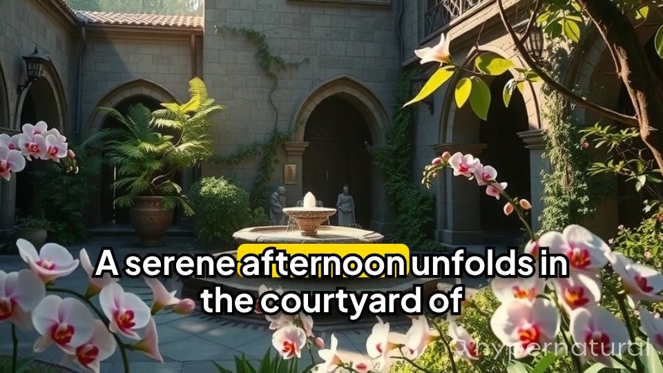 An Elegant Afternoon Tea in the Courtyard