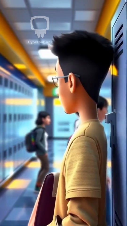 A Boy Focuses on His Studies