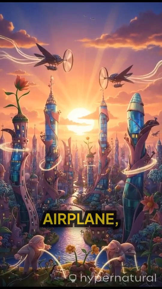 Flying Adventure in a Colorful Skyline