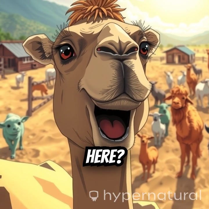 Farmyard Conversations: A Camel, Horse, and Sheep Chat