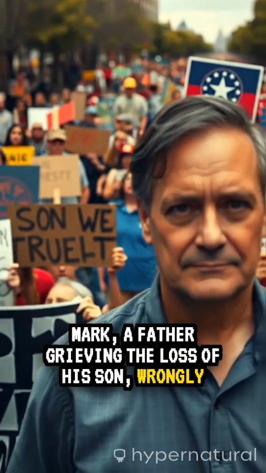 Old Man Protests for Justice for Son Killed by Police