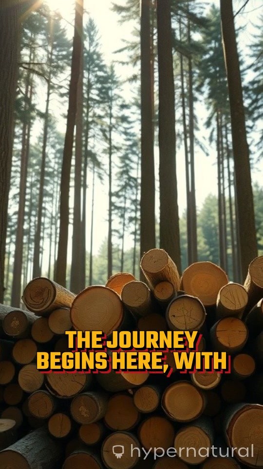 Ultra-Realistic Wood Fiber Transformation in 4K