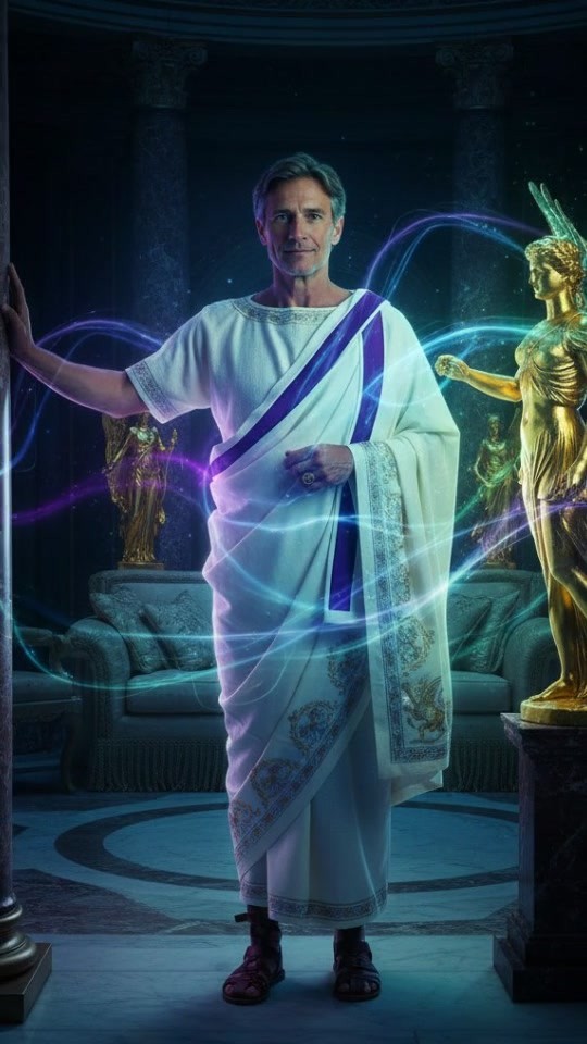 Illuminated Elegance: A Night in Ancient Rome