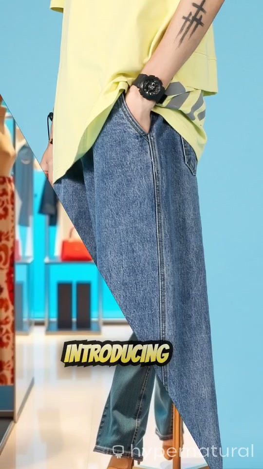 Stylish Men's Straight Loose Hip Hop Cargo Denim Pants!