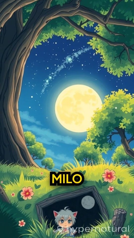 Milo's Moon Adventure: A Tiny Mouse's Big Dream!