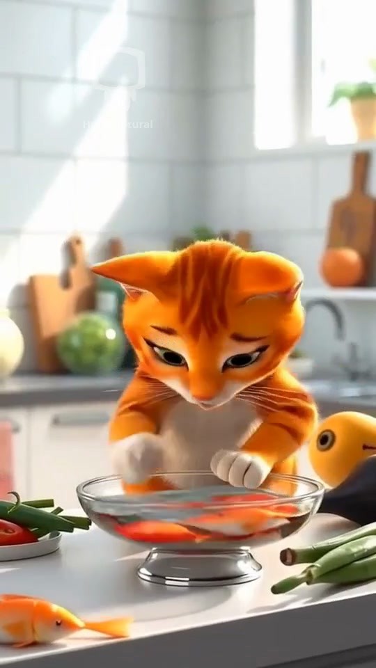 Epic Cat Kitchen Fail: Pancake Surprise!