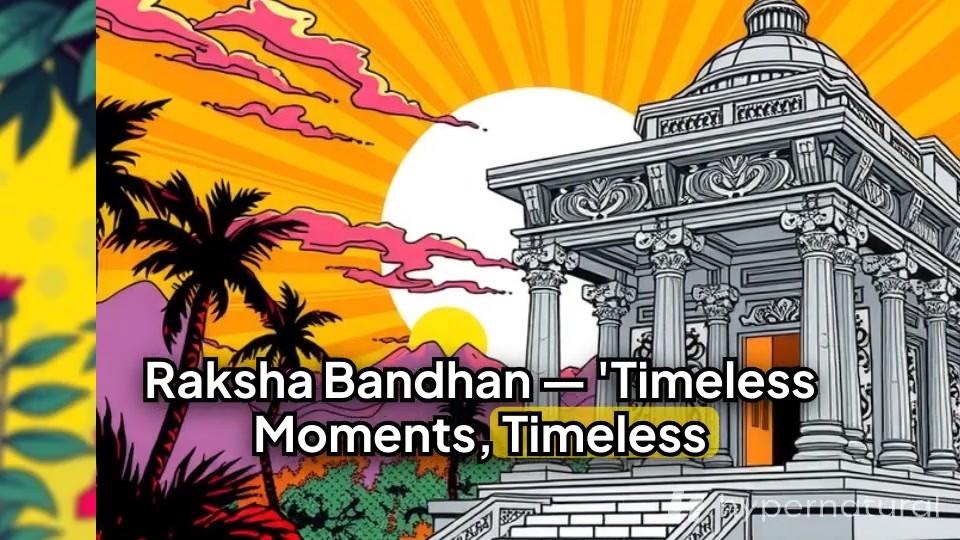 Sibling Bonds: A Raksha Bandhan Celebration in Marble Elegance
