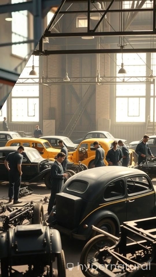 Crafting an Automobile: A 1910s Factory Experience