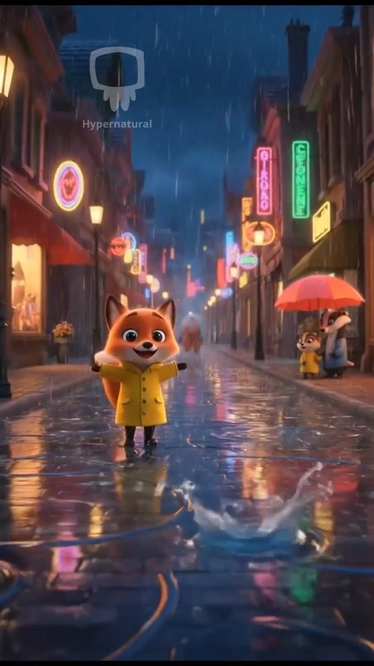 Neon Night: A Sports Car's Reflections