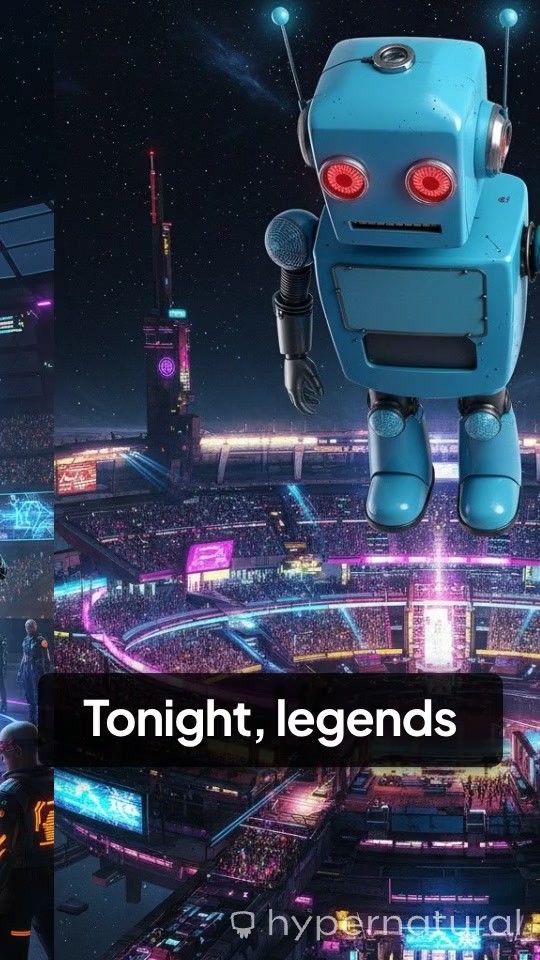 Futuristic Football Clash: Legends in a Neon Arena