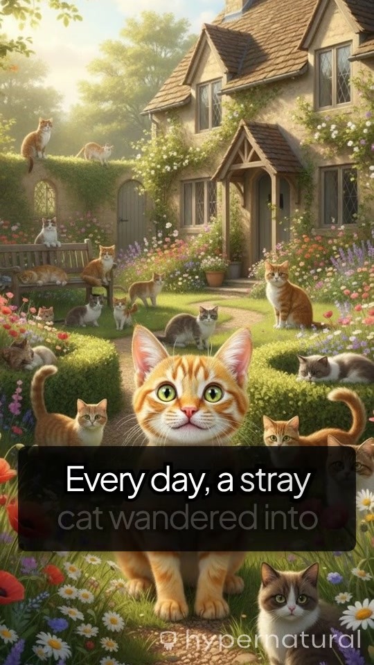 A New Friendship: The Stray Cat and the Kind Old Lady