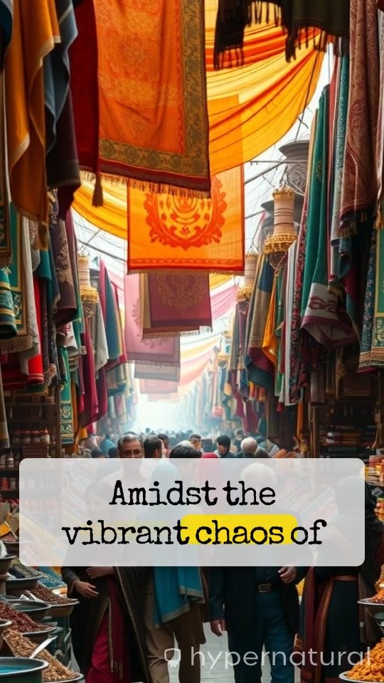 Cat in a Buff Human Body Juggling a Baby in a Pakistan Market