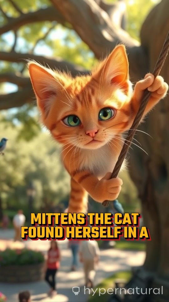 Bear Rescues Cat from Tree