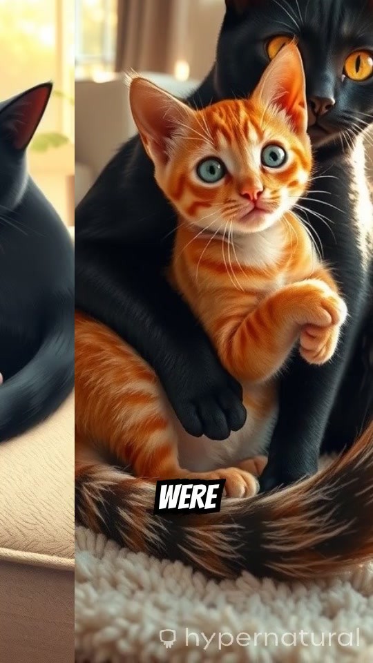 Cats Playfully Battling Over a Woolen Ball