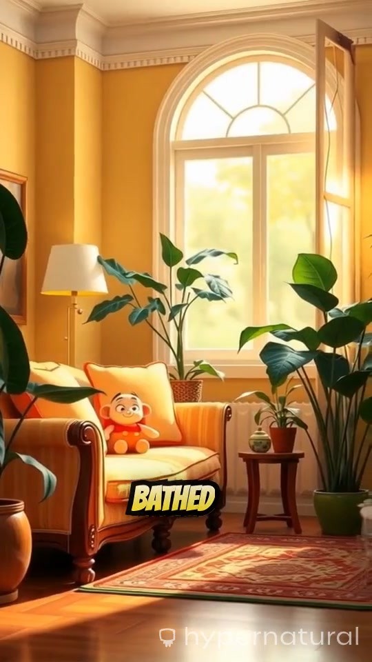 Joyful Dance of a Cute Baby Girl in a Dreamy Living Room