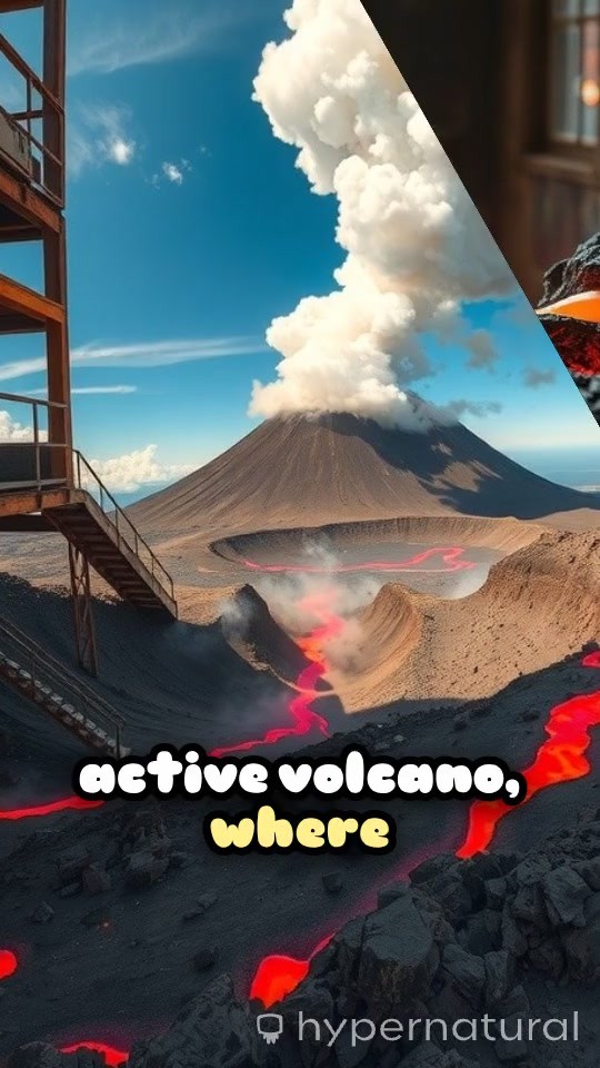 Into the Heart of the Fiery Abyss: An Exploration of an Active Volcano