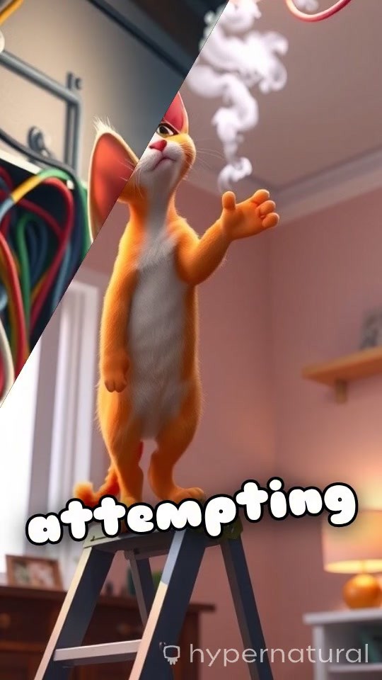 Shocking Cat-tastrophe: The Electric Technician!