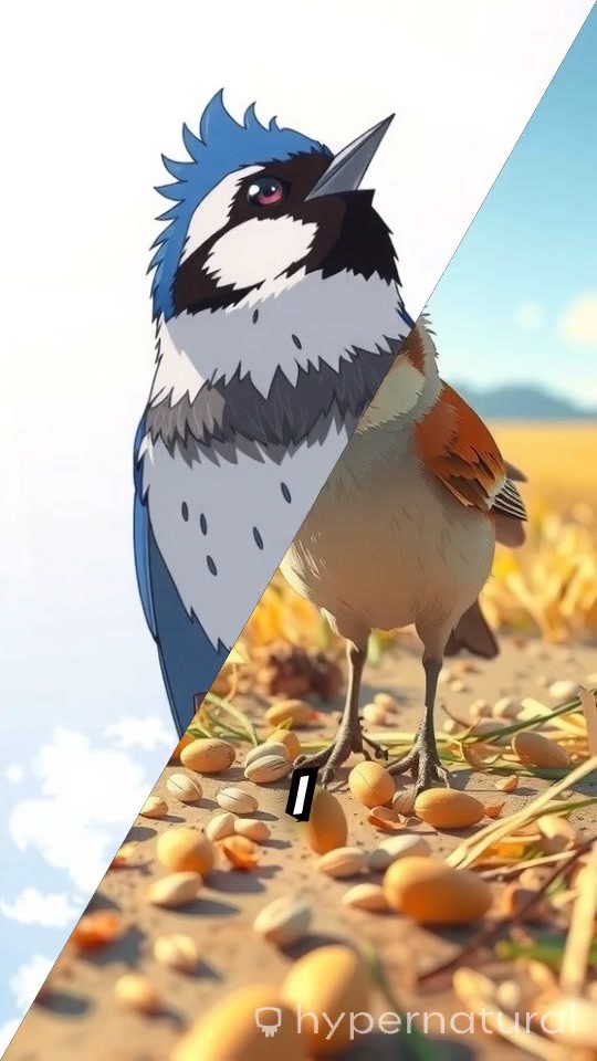 The Joy of Sharing: A Sparrow's Kindness