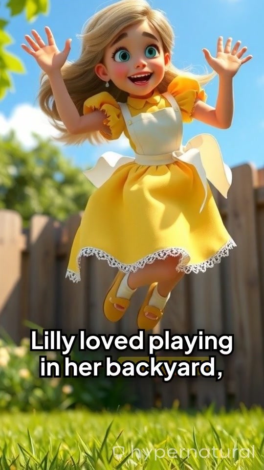 3D Cartoon Child Playing with Horse in Backyard