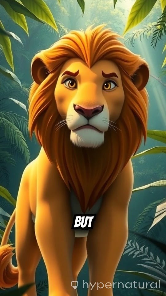 The Fearsome Golden Lion of the Jungle