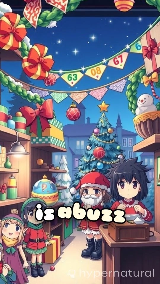 Santa Claus Dancing with Kids on Christmas