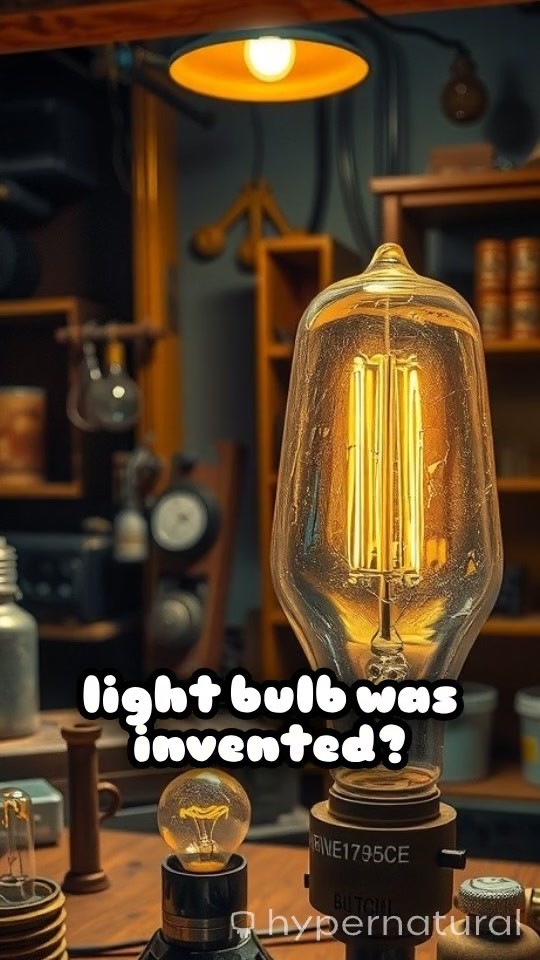 The Fascinating Discovery of the First Light Bulb by Thomas Edison!