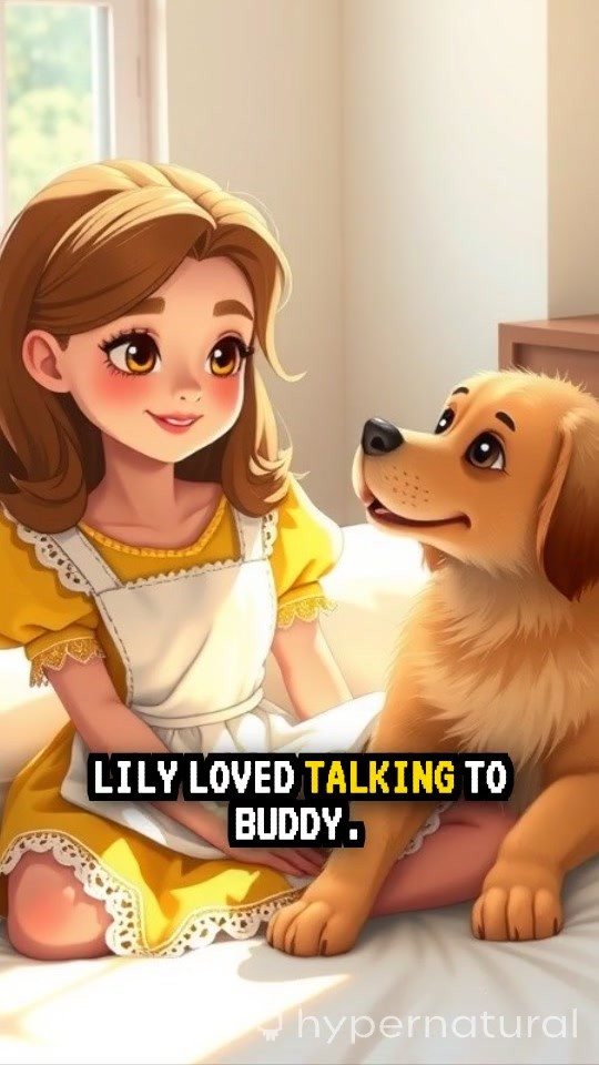 A Girl Chit-Chatting with Her Dog