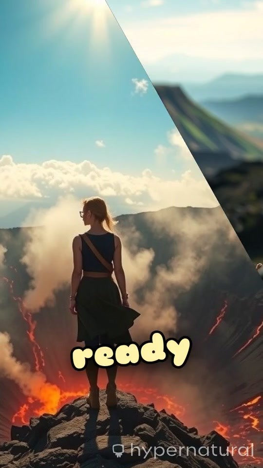 Girl Eating Lava Ice Cream