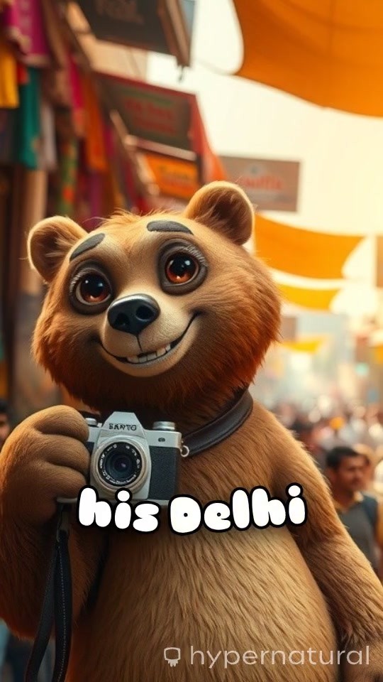 A Brown Bear's Spicy Samosa and Chai Adventure in Delhi!