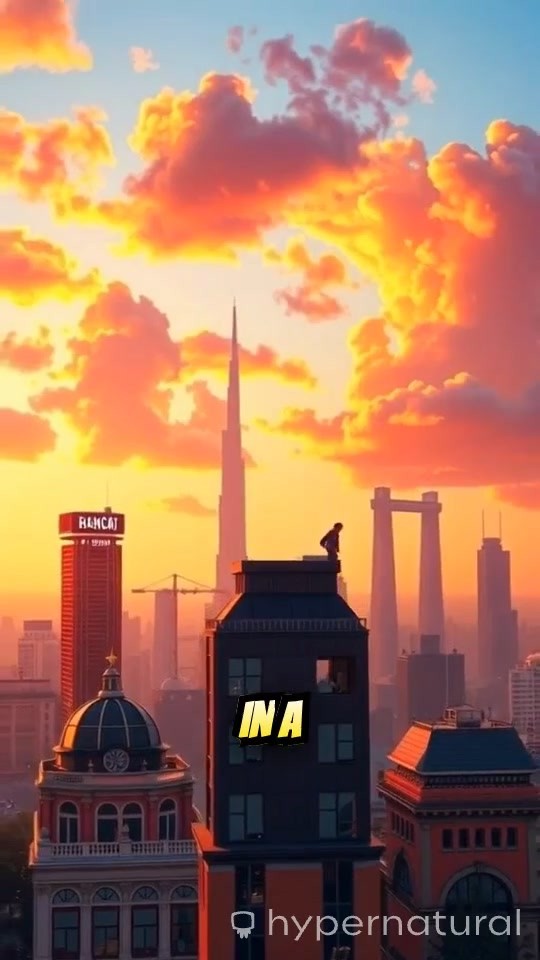 Adventure in the Sky: A 3D Boy's Sunset Flight