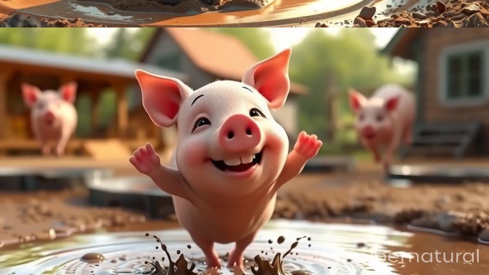 Playful Adventures with Piglet and Friends
