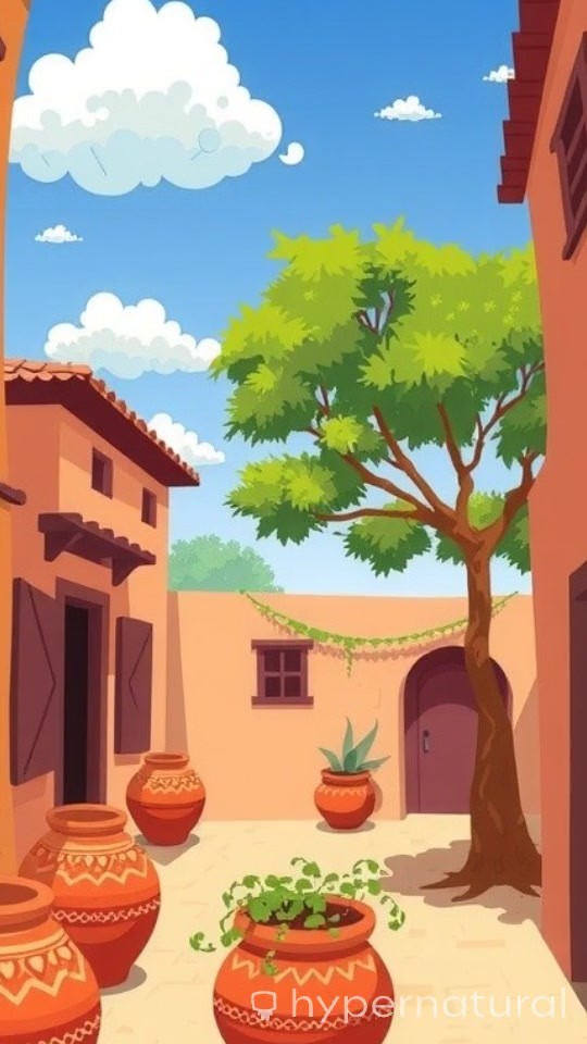 Nani's Joyful Stories in the Village Courtyard