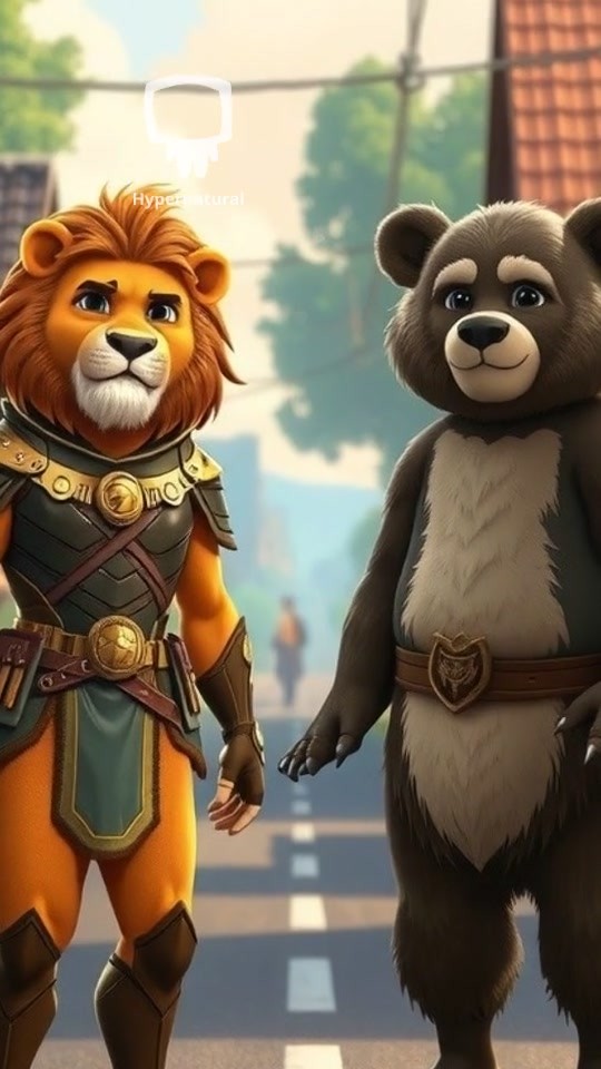 The Brave Boy Who Faced a Giant Lion