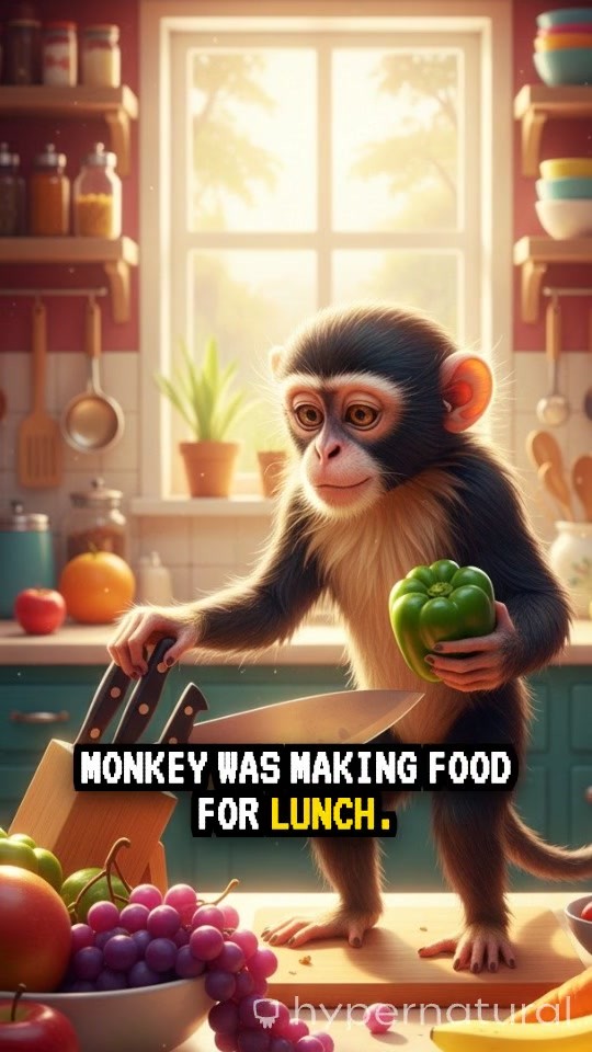 Monkey Prepares Lunch