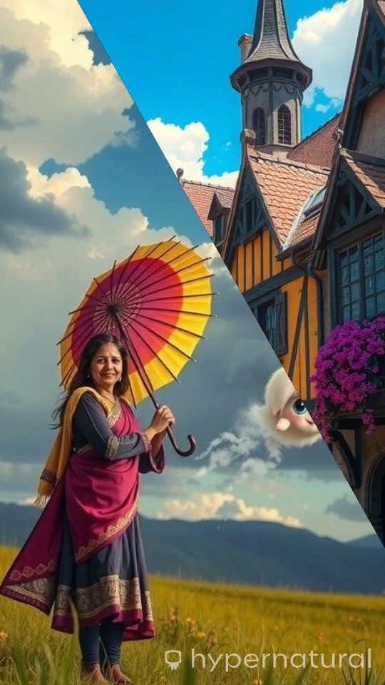 Mira and the Magical Umbrella Adventure