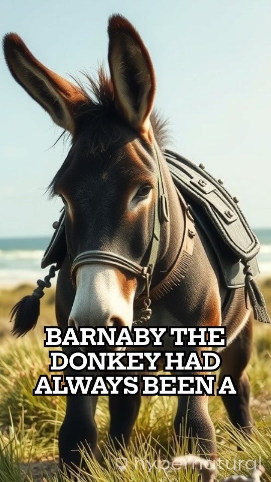 A Donkey Swimming in the Sea
