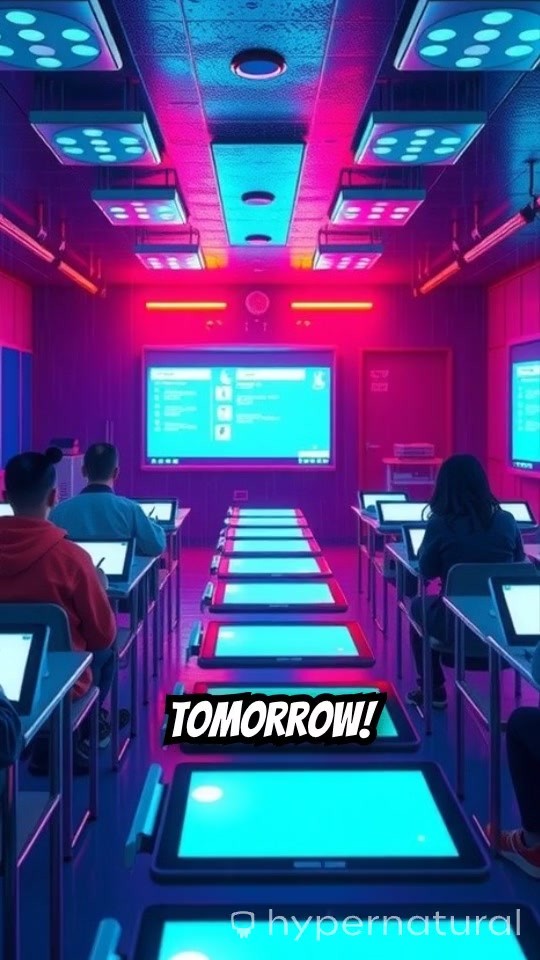 AI Cartoon in Classroom