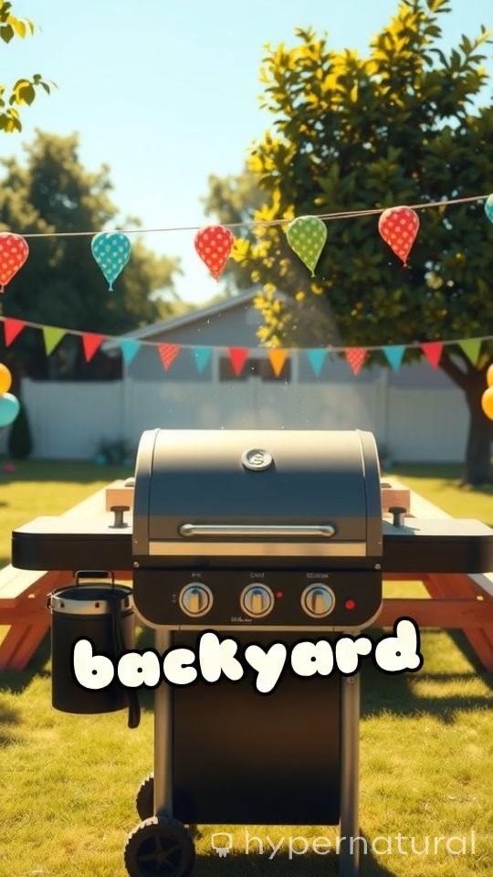 BBQ Chaos with a Cartoon Dad