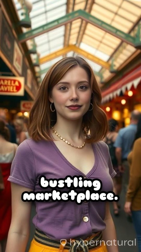 Girl in Market Says 'Follow Me Otherwise'