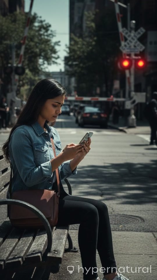 Faster Train Threatens Her!