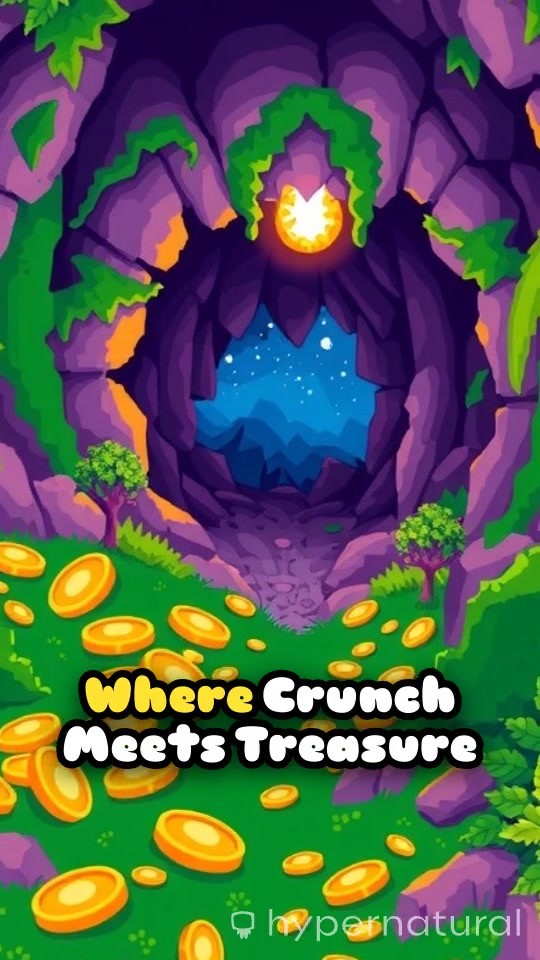 Discover the Crunchy Treasure at CRISPY CAVE! 🪙✨